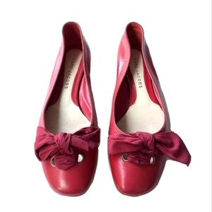 Marc Jacobs Red Leather Flats